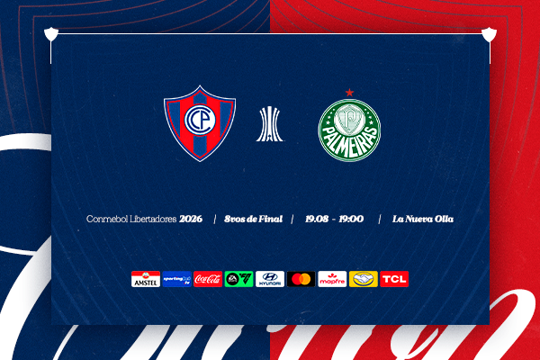 Banner Cerro vs Palmeiras Libertadores 8vos 2026