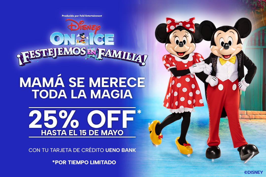 Banner Disney On Ice ¡Festejemos en familia!
