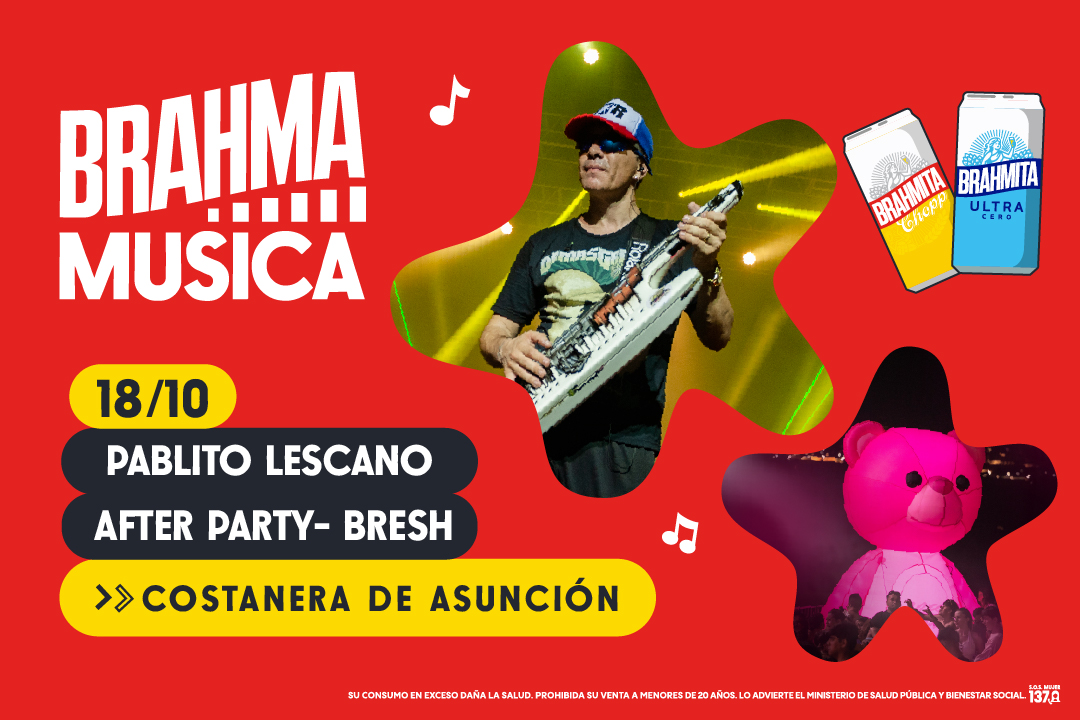 Banner Brahma Música Asunción