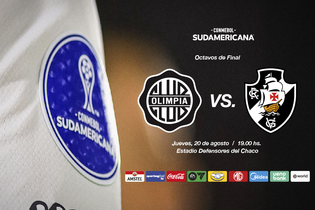 Banner OLIMPIA vs Vasco Da Gama Sudamericana 8vos