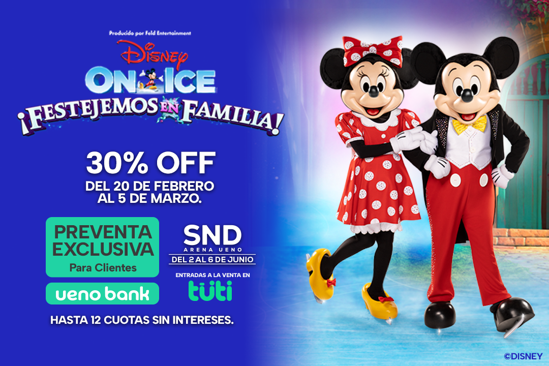 Banner Disney On Ice ¡Festejemos en familia!